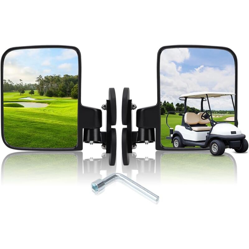 Rétroviseurs latéraux magnétiques réglables pour chariot, rétroviseurs convexes magnétiques pour golf, UTV, tracteur, chariot, chariots élévateurs,