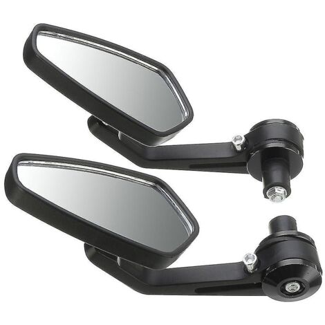 Rétroviseurs neufs (lot de 2) pour moto, scooter, vélo électrique, Electromile, miroir convexe arrière en fibre de carbone
