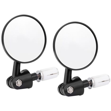 Rétroviseurs Réfléchissants en Aluminium, Rétroviseurs Latéraux, Miroir Réfléchissant Ultra Clair pour Vélo de Rue de Moto