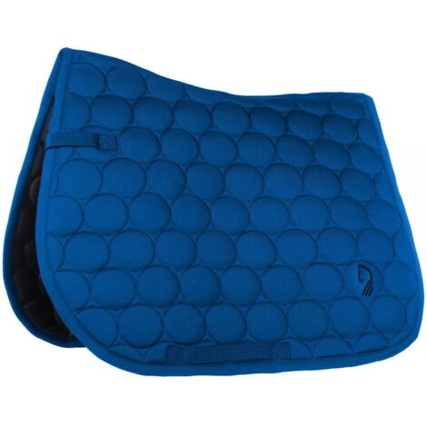 rettangolare pony, blu: Sottosella inglese modello Amalfi Sportive con trapunta tonda