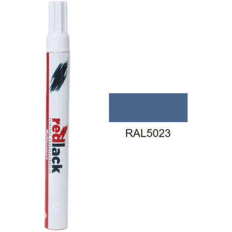 Retuschierstift 8 ml – RAL 5023 - Glanz - Fernblau - für verschiedene Oberflächen - Redlack
