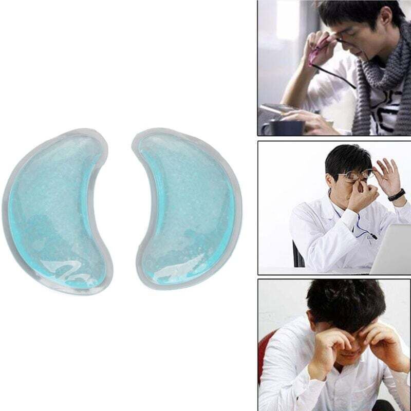 Reusable Ice Gel Eye Pack Cooling Hot Cold Compress Gel Eye Pad for Eye Strain Swelling Dark Circle mumu