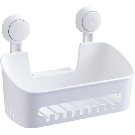 Réutilisable Etagère Ventouse Charge 10KG Impérable Rangement Douche pour Carrelage Paroi de la Douche Salle de Bain & Cuisine