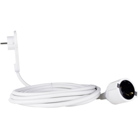 REV 0016055114 Strom Verlängerungskabel   Weiß 5.00 m H05VV-F 3G 1,5 mm²