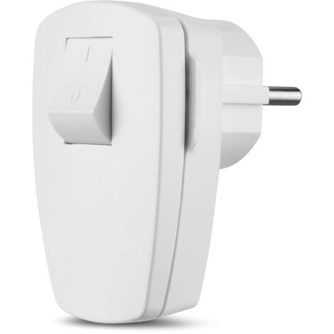 REV 0512100777 Spina angolata di sicurezza Plastica con interruttore 250 V Bianco IP20