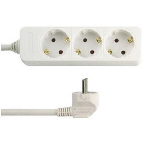 REV 0512246555 base múltiple 3 m 3 salidas AC Interior Blanco