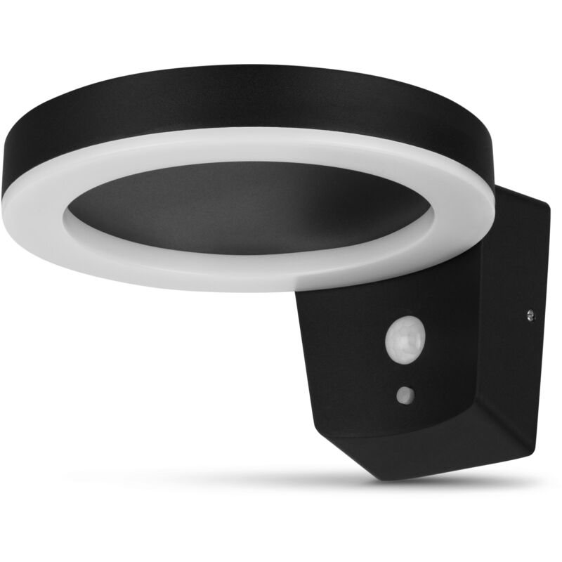 REV - 2023001100 led Solar Wall Light Round Black