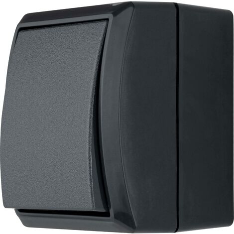 REV AquaForm, interruttore di spegnimento, per ambienti umidi, IP44, da parete, antracite