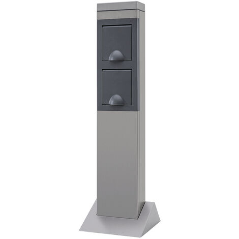 REV Colonne en aluminium pour l'extérieur avec 2 prises
