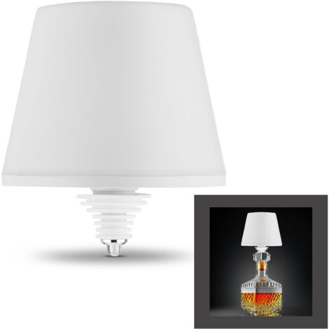 REV LAMPRUSCO Lampada da tavolo senza fili, 130 lm, 2 W, batteria 4000 mAh, luce bianca calda, lampada da comodino, dimmerabile, IP54