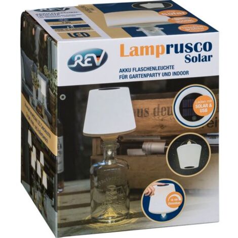 REV LED Flaschenleuchte mit Akku Lamprusco Solar IP54  2021001755