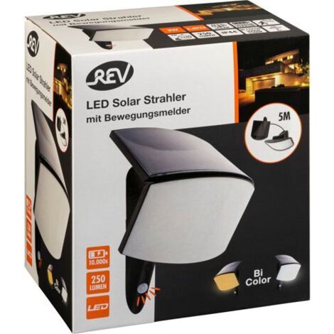REV McSensor LED Solarleuchte 3W anthrazit