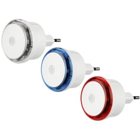 REV Nachtlicht LED SET m.D.0,8W ws 0029340002 Lampada notturna Rotondo LED (monocolore) Bianco