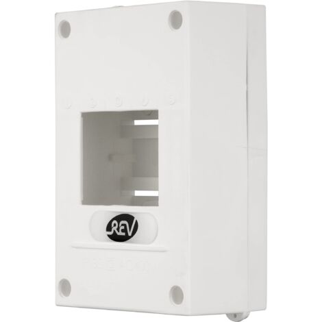 REV Ritter 0515509555 - Piccola scatola di distribuzione 4 connettori, colore: Bianco