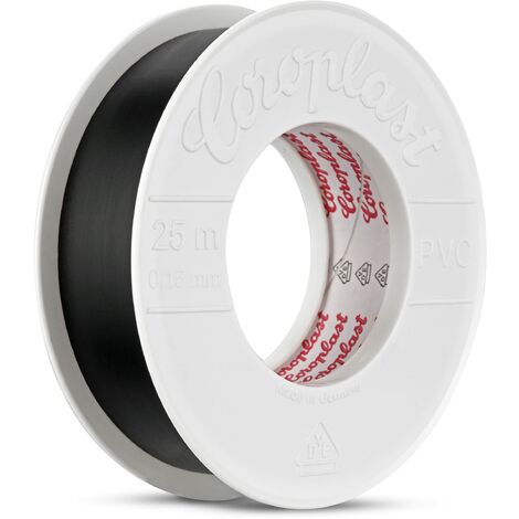 Rev Ritter 0518216777 - Nastro Isolante, 0,15 mm X 25 mm X 25 m, Colore: Nero