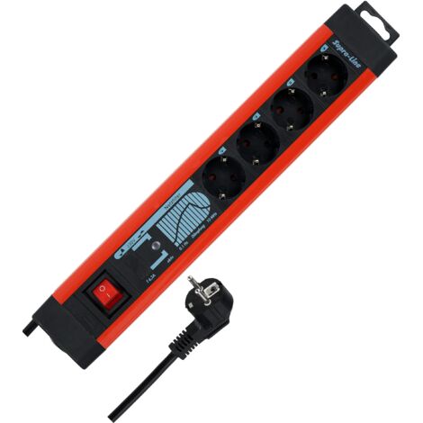 Rev Ritter, Multipresa con Spd + Filtro Rete, con Interrutore, 2,5 M (Cavo) - 144661