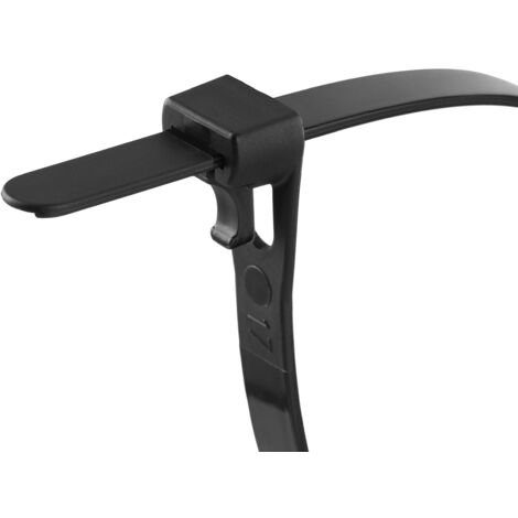 REV Ritter - Set di 25 fascette richiudibili per cavi, 200 x 7,6 mm