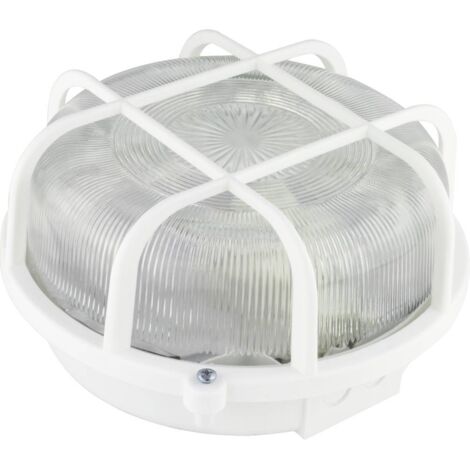 REV Rundleuchte Kunstst.LED 7W ws Luminaire pour pièces humides LED E27 7 W blanc chaud blanc