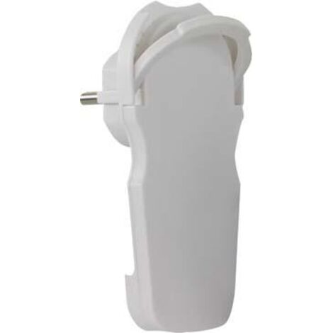 REV Schutzkontaktflachstecker weiß