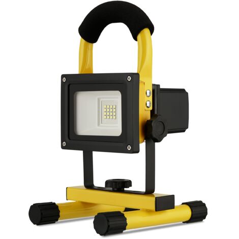 REV SPOT 2707212060 - Lampe LED de Arbeitsleuchte mit Batterie, 13 W, 1200 lm, IP44, Farbe schwarz und gelb