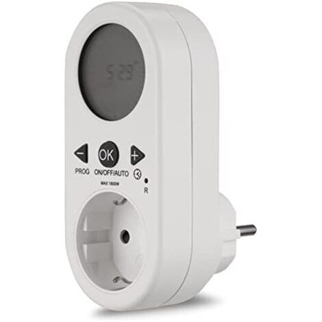 Rev Timer Digital con Display Lcd Bianco