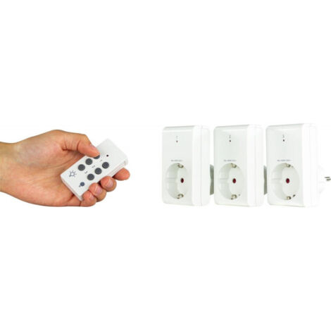 Rev Wireless Socket Set Bianco 3+1