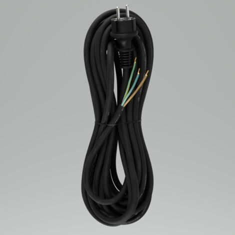 REV Zuleitung Schutzkontakt Gummi 10m H07RN-F 3G 1,5² schwarz Zuleitung