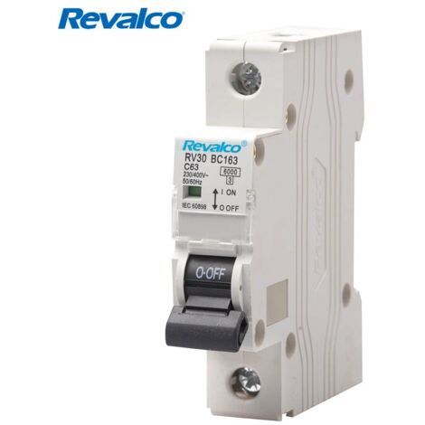 Revalco 1-poliger 25A C 6KA magnetothermischer Schutzschalter für Privathaushalte/Tertiärbereich