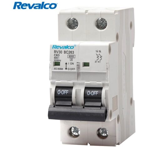 Revalco 1-poliger + neutraler magnetothermischer Leistungsschalter 10 A