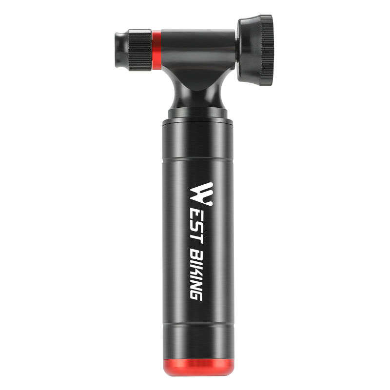 Pompe à CO2 pour vélo en alliage d'aluminium, gonfleur de pneus de vélo, injecteur de CO2 portable pour vélo de route, avec bouton de commande et