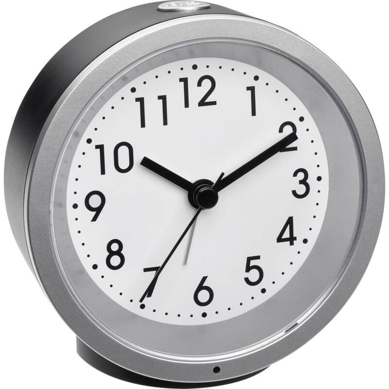 Tfa Dostmann - 60.1034.01 à quartz Réveil noir Heures de réveil 1