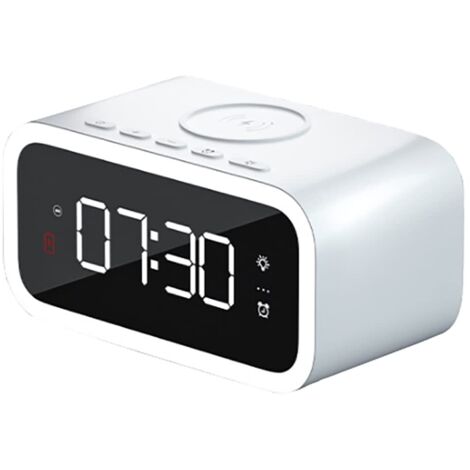 Réveil avec chargeur sans fil, radio réveil avec chargeur USB