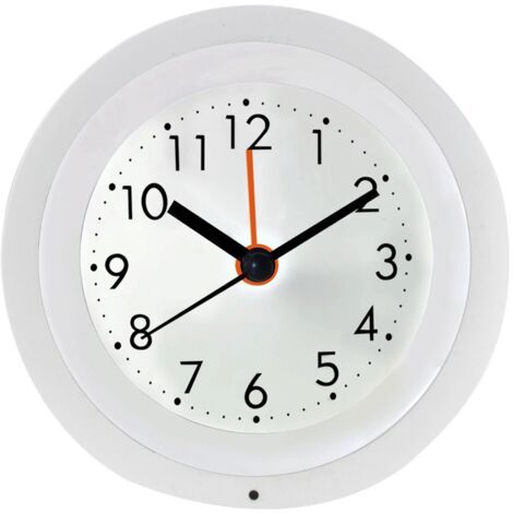Réveil créatif pour étudiants, réveil lumineux silencieux à capteur de lumière automatique, réveil paresseux (blanc)