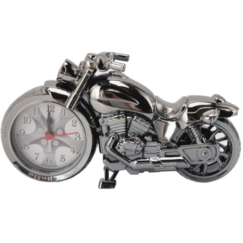 Eosnow Réveil moto ingénieux modèle de simulation vintage pour enfants maison voiture bureau 168B or foncé, couleur unique