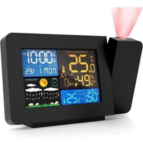 Réveil De Projection Numérique Radio Reveil Projection Plafond Projecteur Horloge Au Plafond