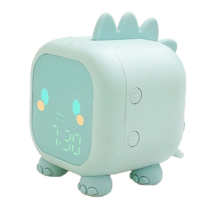 Jusch - réveil, dinosaure, multifonction, écran lcd, vert