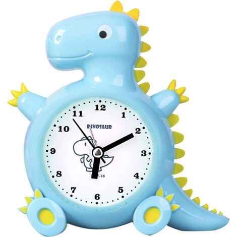 Réveil dinosaure pour enfants, horloge de chambre durable,