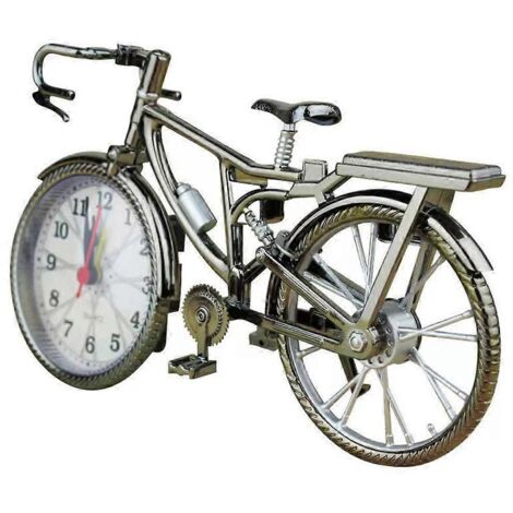 Réveil en forme de vélo, décoration de bureau pour la maison ou la chambre, artisanat silencieux