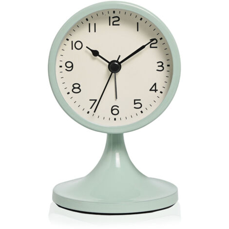 Réveil en métal rétro classique, réveil silencieux sans tic-tac avec veilleuse et fonction snooze