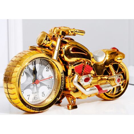 Horloge De Moto Horloges Numériques Horloge De Bureau Ornement De Moto  Modèle De Moto En Fer Forgé Décoratif Vintage Horloge[u14051]