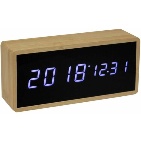 Réveil Led bambou
