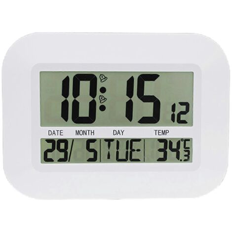 Réveil LED numérique avec veilleuse, minuterie pour enfants, horloge de table design pour chambre à coucher.