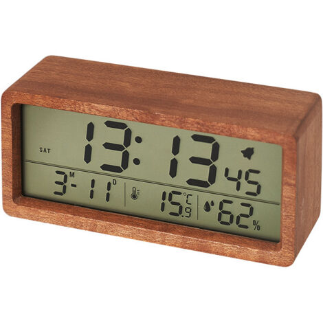 Réveil Lumineux Horloge Électronique Simple avec Affichage De Température pour Chambre