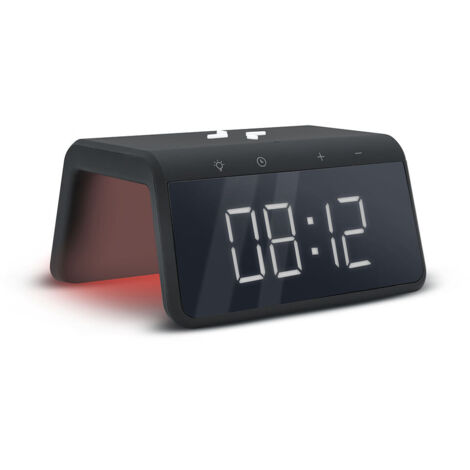 Réveil Midnight avec chargeur induction 15W - noir
