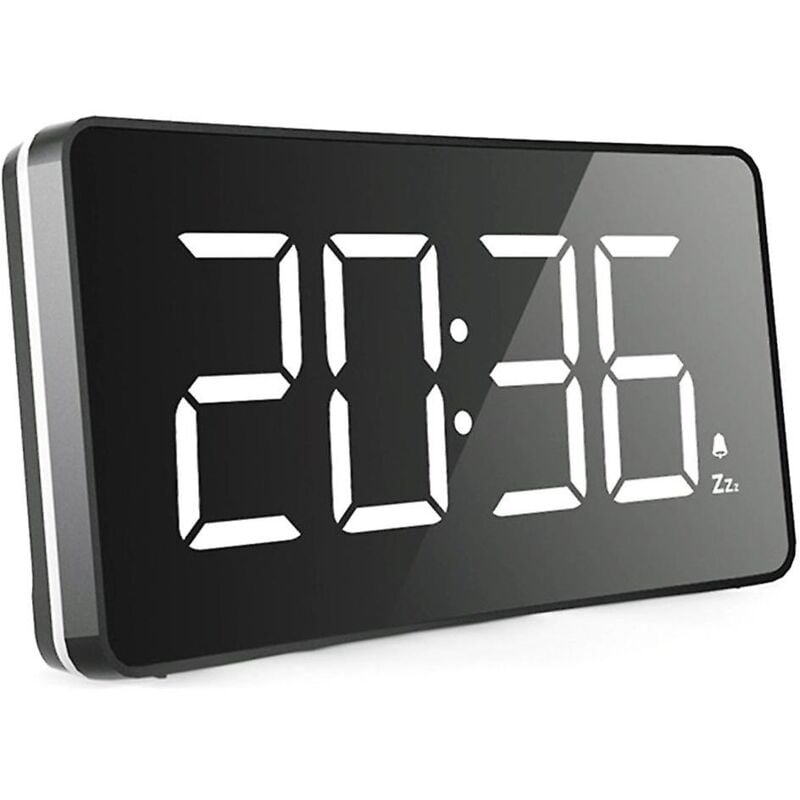 Feiyue - Réveil numérique à led - Alimentation secteur, sans fioritures, fonctionnement simple, réveil de chevet, sans tic