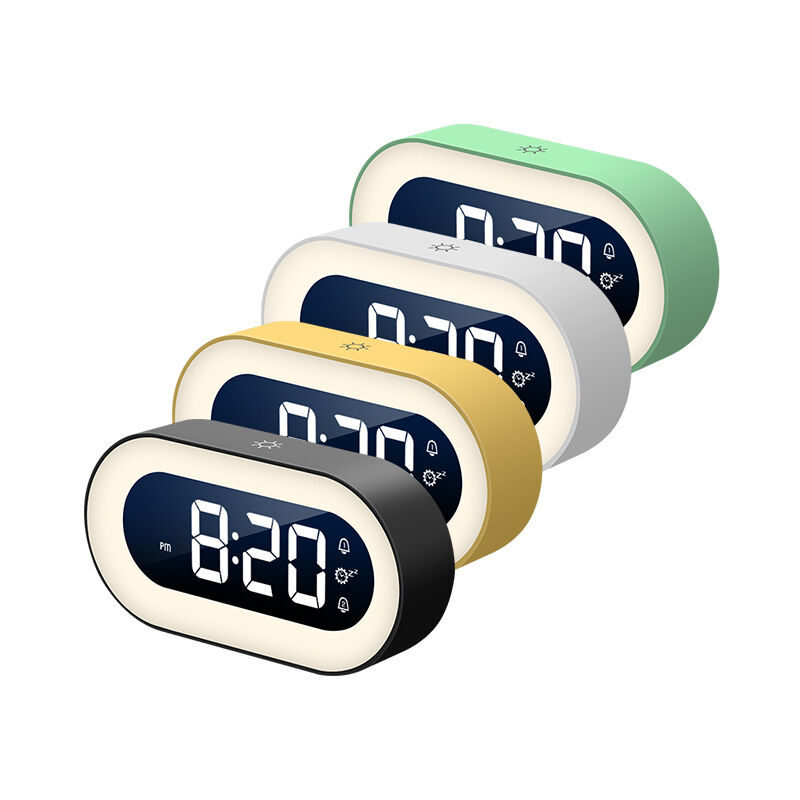 Feiyue - Réveil numérique à led avec veilleuse et chargeur usb 1500 mA