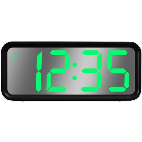 Horloge digitale Copper Miroir à LED, Hauteur 7,5 cm