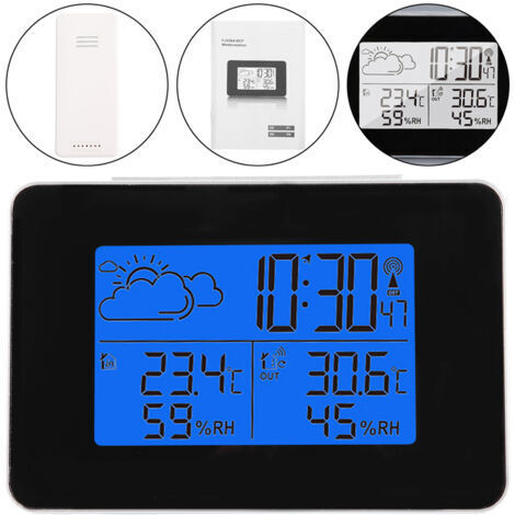 Réveil numérique, horloge de Station météo, horloges de bureau LCD pour la maison, le bureau, le salon, la chambre à coucher