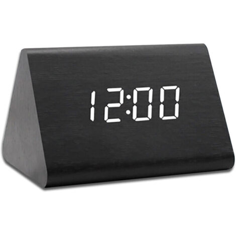 Réveil Numérique LED - Horloge de Table Digital avec 3 Alarmes - Rechargeable USB - Luminosité et Volume Réglables