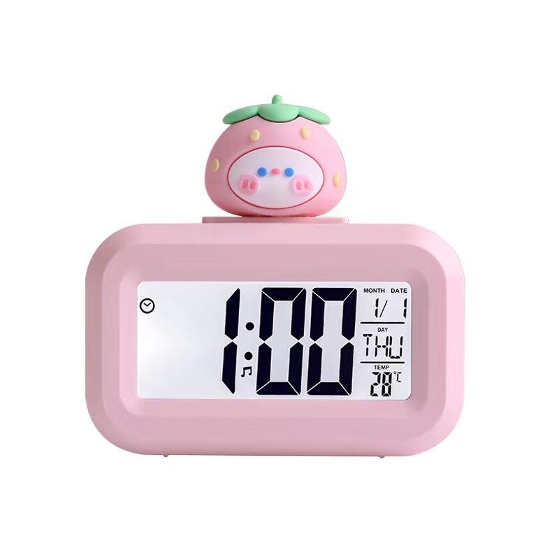 Réveil numérique Mini réveil électronique de bureau avec fonction snooze